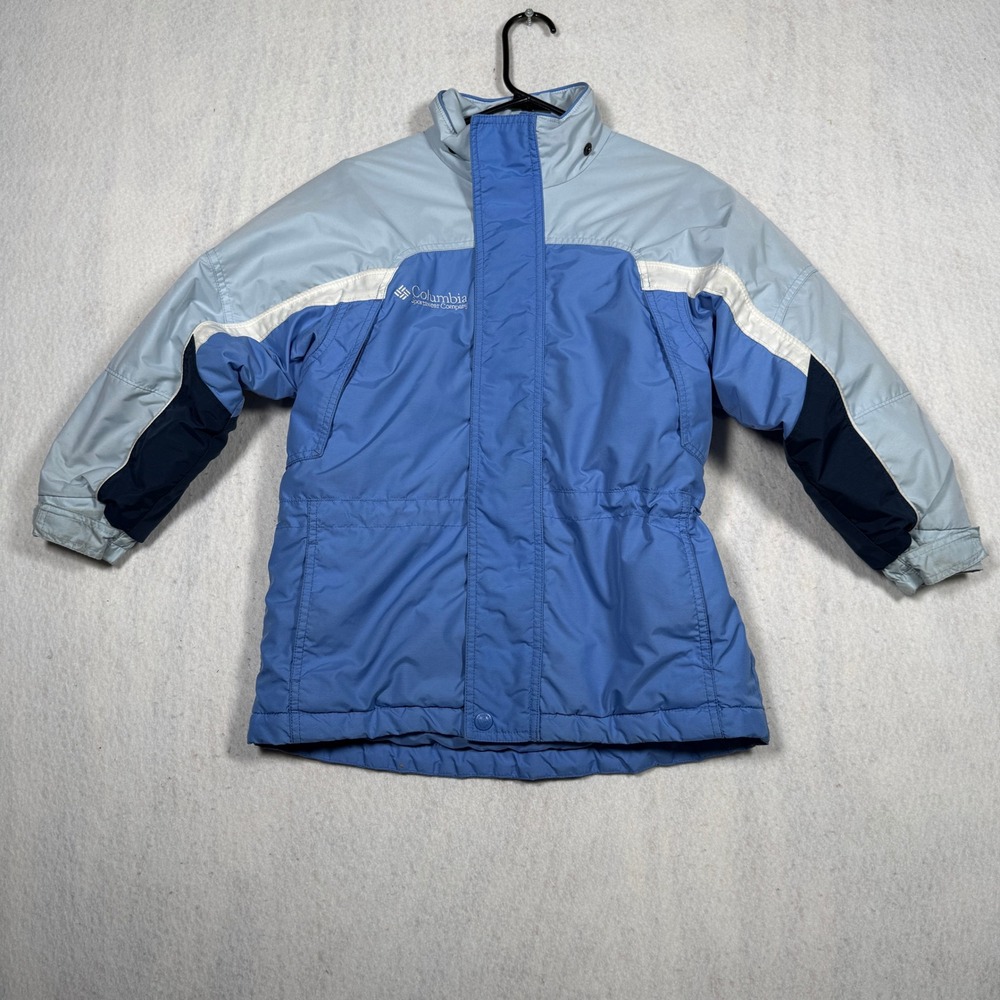 Columbia Fire Ridge Winter Jacket Blue Colorblock Insulated Parka SC5205